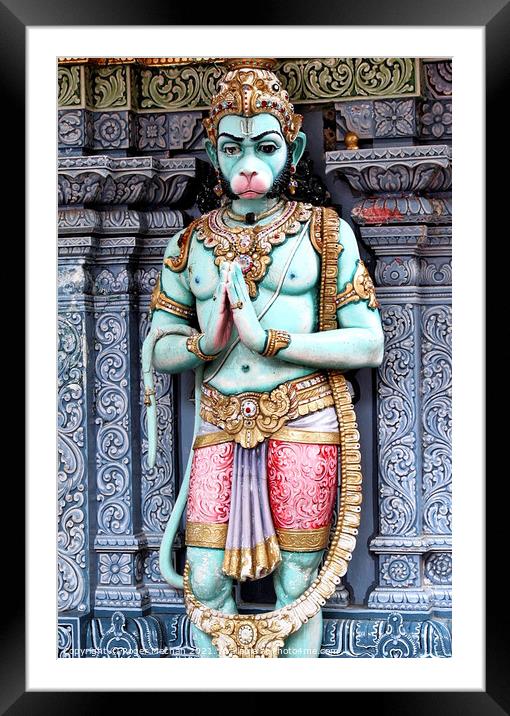 Hanuman, Son of Pawan Framed Mounted Print by Roger Mechan