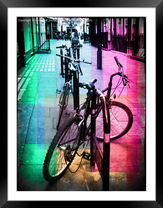 Bicycles Framed Mounted Print by Lynn Bolt