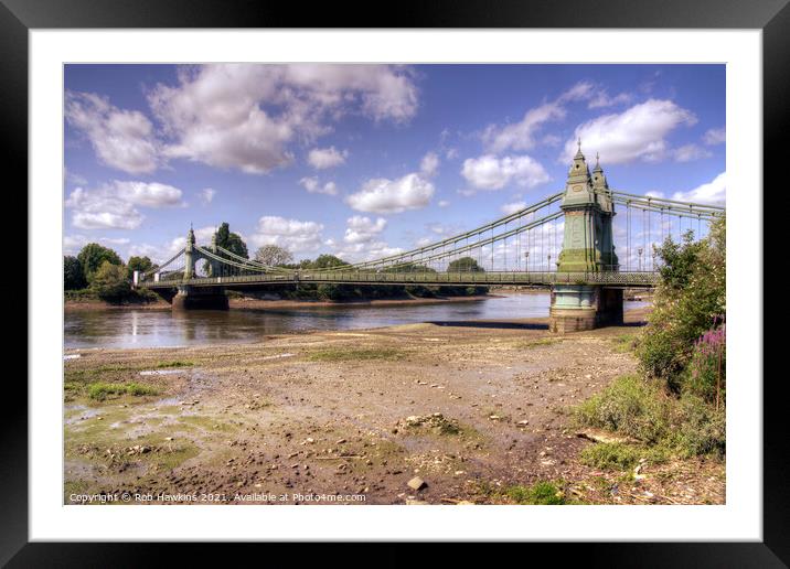 Hammersmith Bridge Framed Mounted Print by Rob Hawkins
