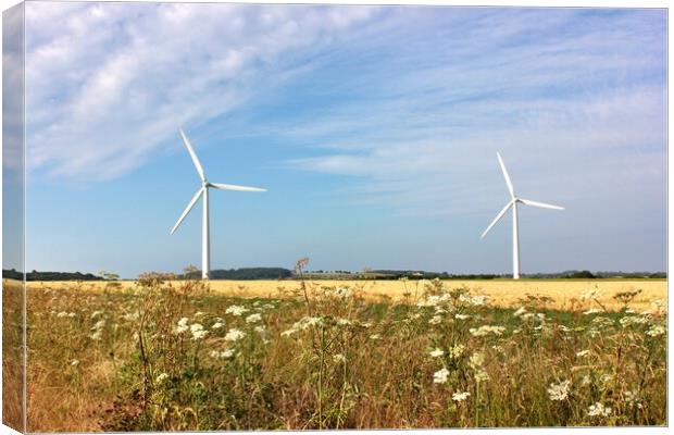 Westmill Wind Farm Canvas Print by Susan Snow