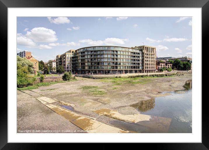 The Riverside Studios Framed Mounted Print by Rob Hawkins
