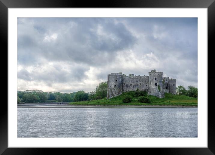 Carew Castle in Pembrokeshire, Wales Framed Mounted Print by Tracey Turner