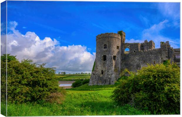 The Timeless Beauty of Carew Castle, Pembrokeshire Canvas Print by Tracey Turner