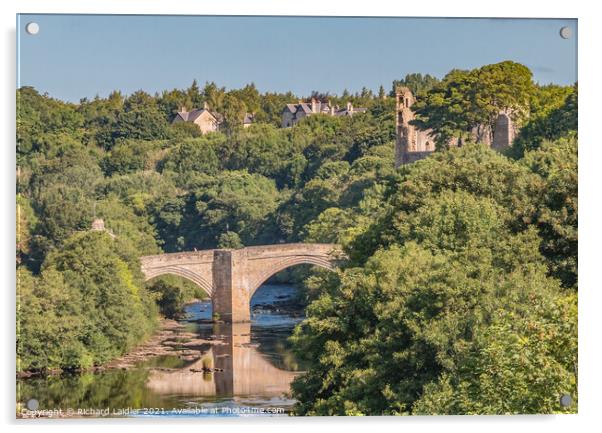 County Bridge Barnard Castle in Late Summer  Acrylic by Richard Laidler