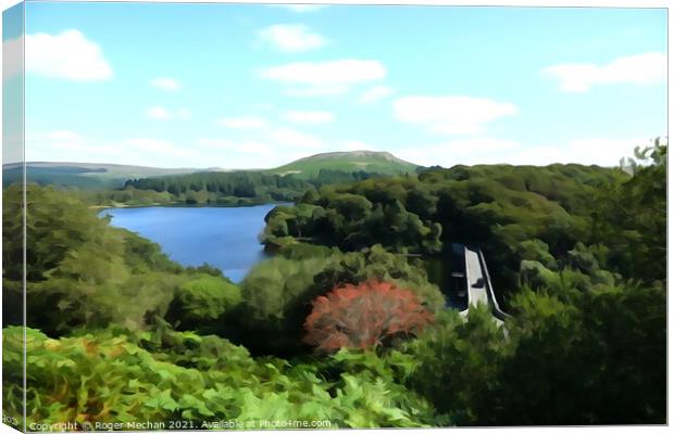 Serenity of Burrator Canvas Print by Roger Mechan