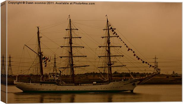 Gloria, Colombian Navy Ship 2 Canvas Print by Dawn O'Connor