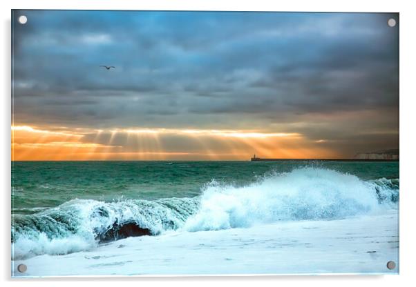 Rays & Waves Acrylic by Ben Russell