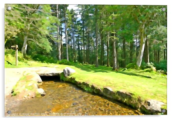 Serenity of Burrator Forest Acrylic by Roger Mechan