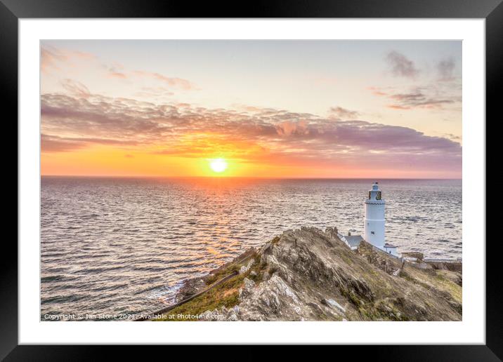 Start point lighthouse at sunrise Framed Mounted Print by Ian Stone