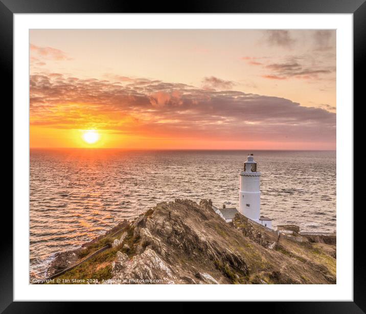 Start point lighthouse #2 Framed Mounted Print by Ian Stone