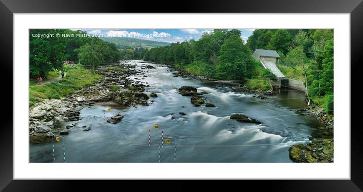 River Tay at Grandtully, Perthshire Framed Mounted Print by Navin Mistry