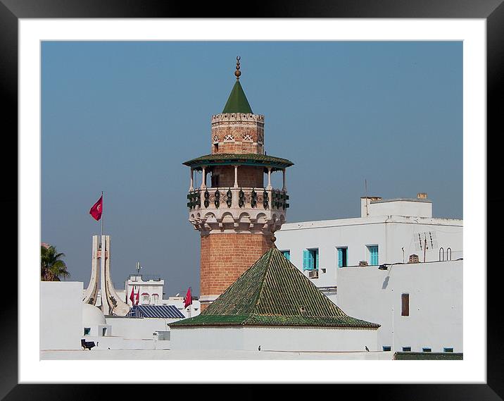 Sidi Youssef Mosque Framed Mounted Print by Tom Gomez
