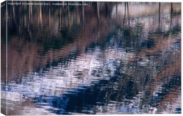 Lakeland Reflection Canvas Print by Derek Daniel