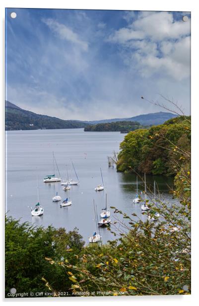 Majestic Views of Lake Windermere Acrylic by Cliff Kinch
