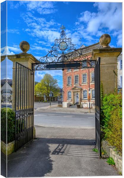  Memorial Gates View in Dursley, Gloucestershire Canvas Print by Tracey Turner