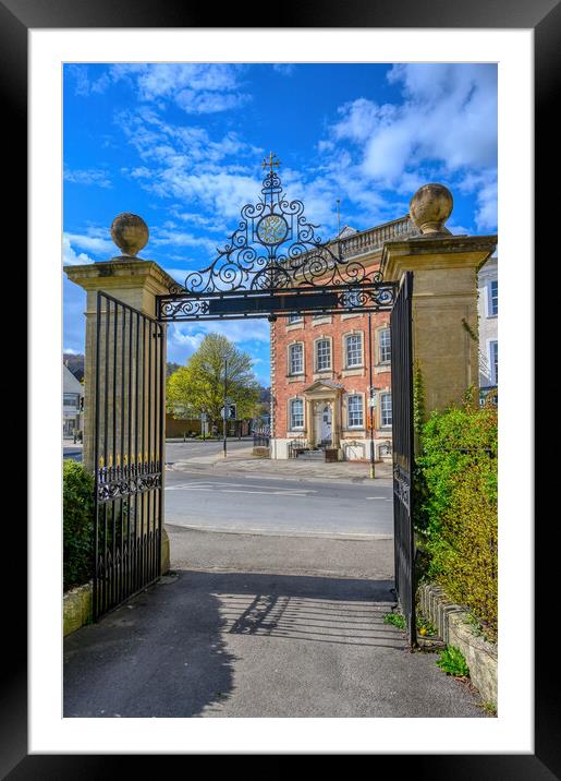  Memorial Gates View in Dursley, Gloucestershire Framed Mounted Print by Tracey Turner