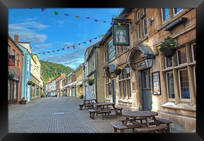 Parsonage Street in Dursley, Gloucestershire Framed Print by Tracey Turner