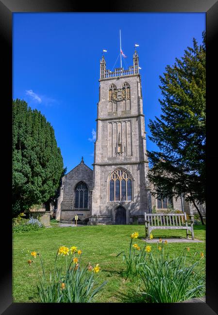  St James Church in Dursley, Gloucestershire Framed Print by Tracey Turner