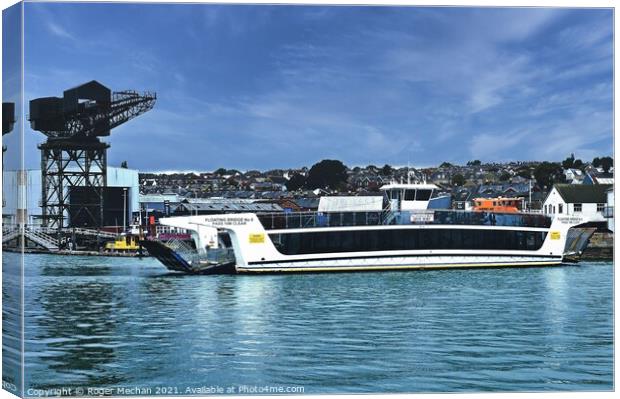 The Crossing at Cowes Canvas Print by Roger Mechan