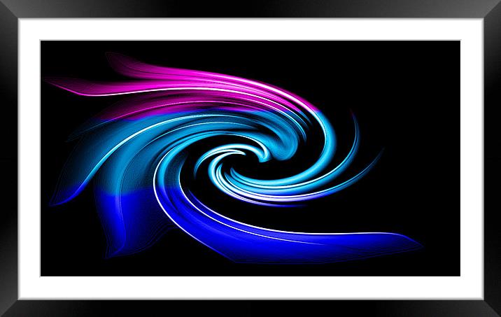swirling abstract Framed Mounted Print by Northeast Images