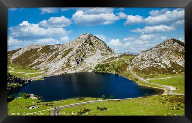 Serenity in the Picos de Europa Framed Print by Roger Mechan