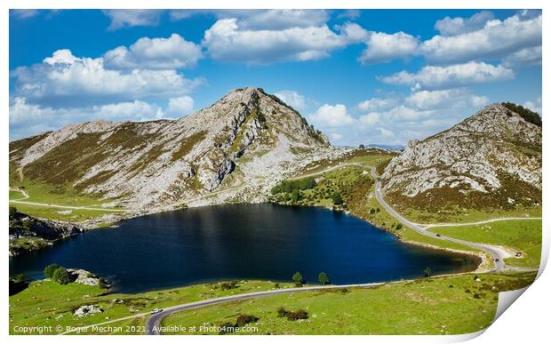 Serenity in the Picos de Europa Print by Roger Mechan