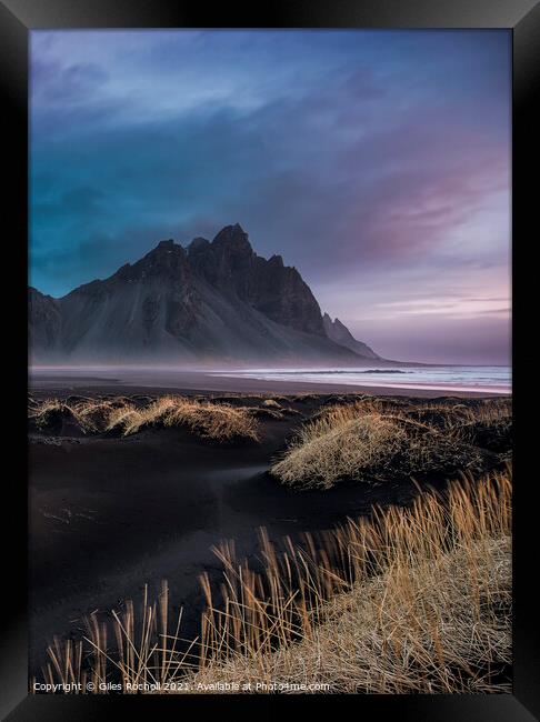 Vestrahorn Iceland Sunrise Framed Print by Giles Rocholl