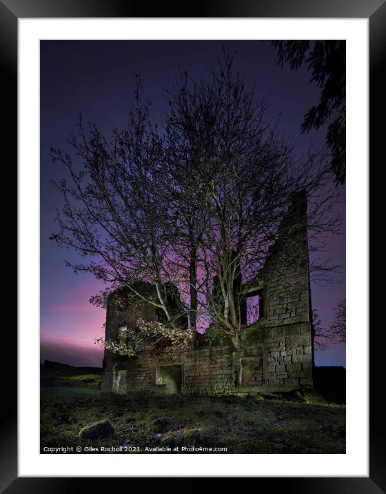 Haunted spooky building  Framed Mounted Print by Giles Rocholl