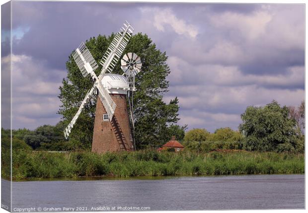 Windmill Echoes of Past Generations Canvas Print by Graham Parry