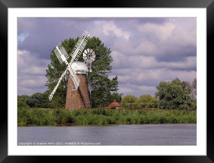 Windmill Echoes of Past Generations Framed Mounted Print by Graham Parry
