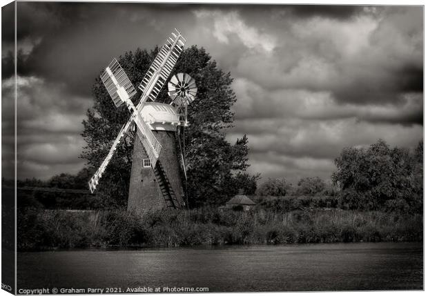 Resurgence of Hardley Mill Canvas Print by Graham Parry