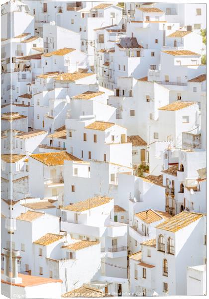 Pretty Spanish village Canvas Print by Giles Rocholl
