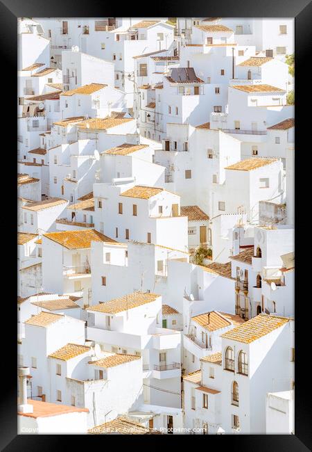 Pretty Spanish village Framed Print by Giles Rocholl