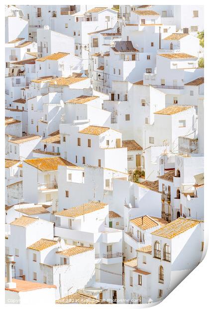 Pretty Spanish village Print by Giles Rocholl