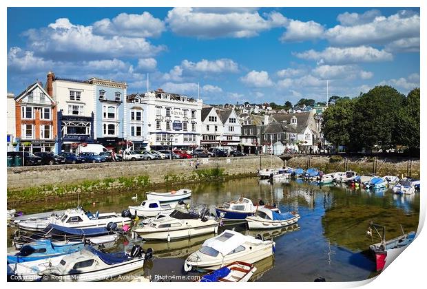 Dartmouth harbour Print by Roger Mechan