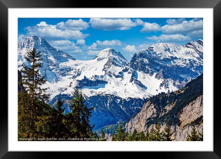 Alpine Wonderland Framed Mounted Print by Roger Mechan