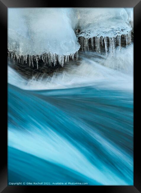 Ice and water Iceland Framed Print by Giles Rocholl