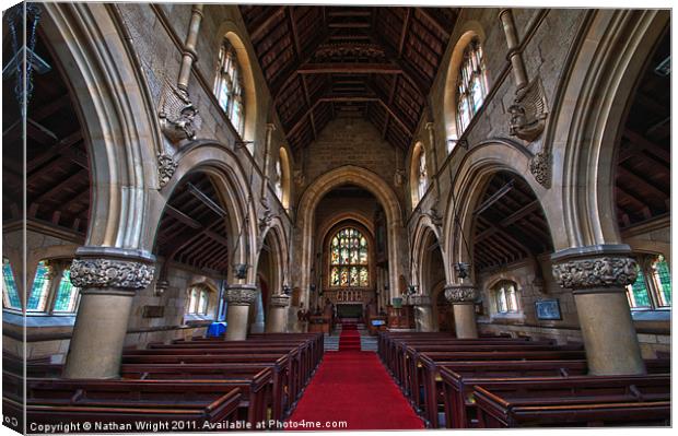 Inside St John. Canvas Print by Nathan Wright