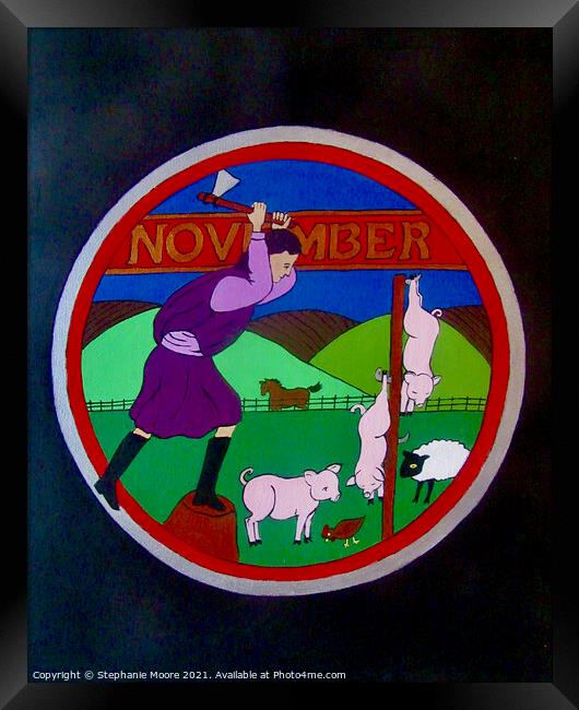 Medieval November Framed Print by Stephanie Moore