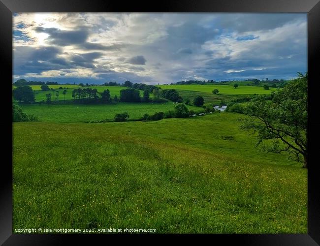 Lush Scottish Lands Framed Print by Isla Montgomery