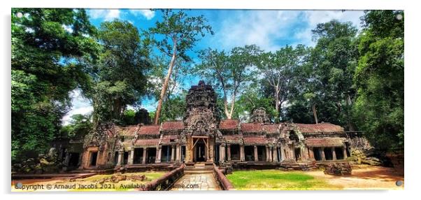 Ta Prohm Temple, Angkor Wat Acrylic by Arnaud Jacobs