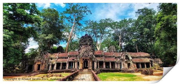 Ta Prohm Temple, Angkor Wat Print by Arnaud Jacobs