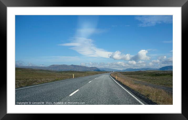 Road trip through Iceland Framed Mounted Print by Lensw0rld 