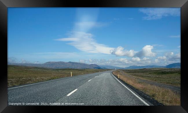 Road trip through Iceland Framed Print by Lensw0rld 