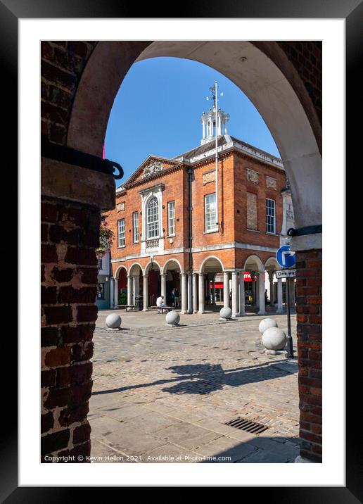 The Guild Hall taken from the Corn Market, High Wycombe Framed Mounted Print by Kevin Hellon