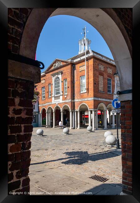 The Guild Hall taken from the Corn Market, High Wycombe Framed Print by Kevin Hellon