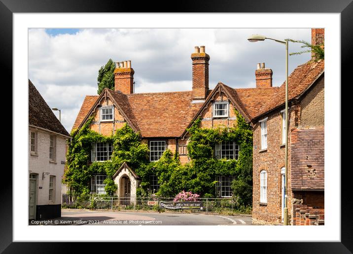 Typical architecture in Thame Framed Mounted Print by Kevin Hellon