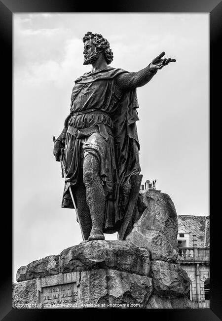 William Wallace Statue, Aberdeen Framed Print by Jim Monk