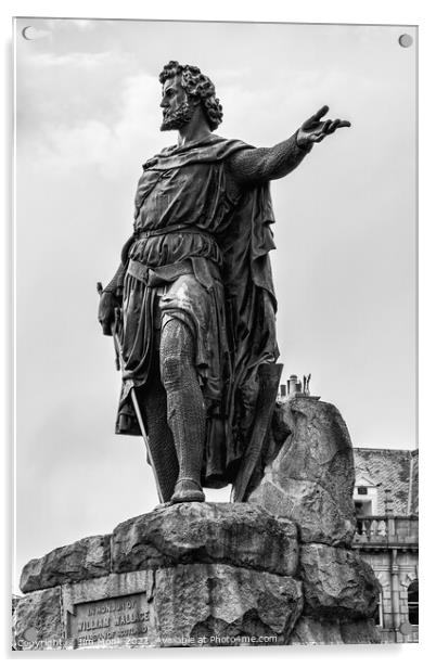 William Wallace Statue, Aberdeen Acrylic by Jim Monk