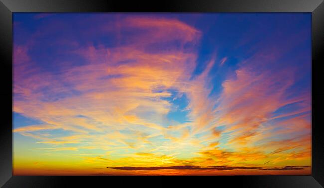 Sunset over the Welsh coast Framed Print by Rory Hailes